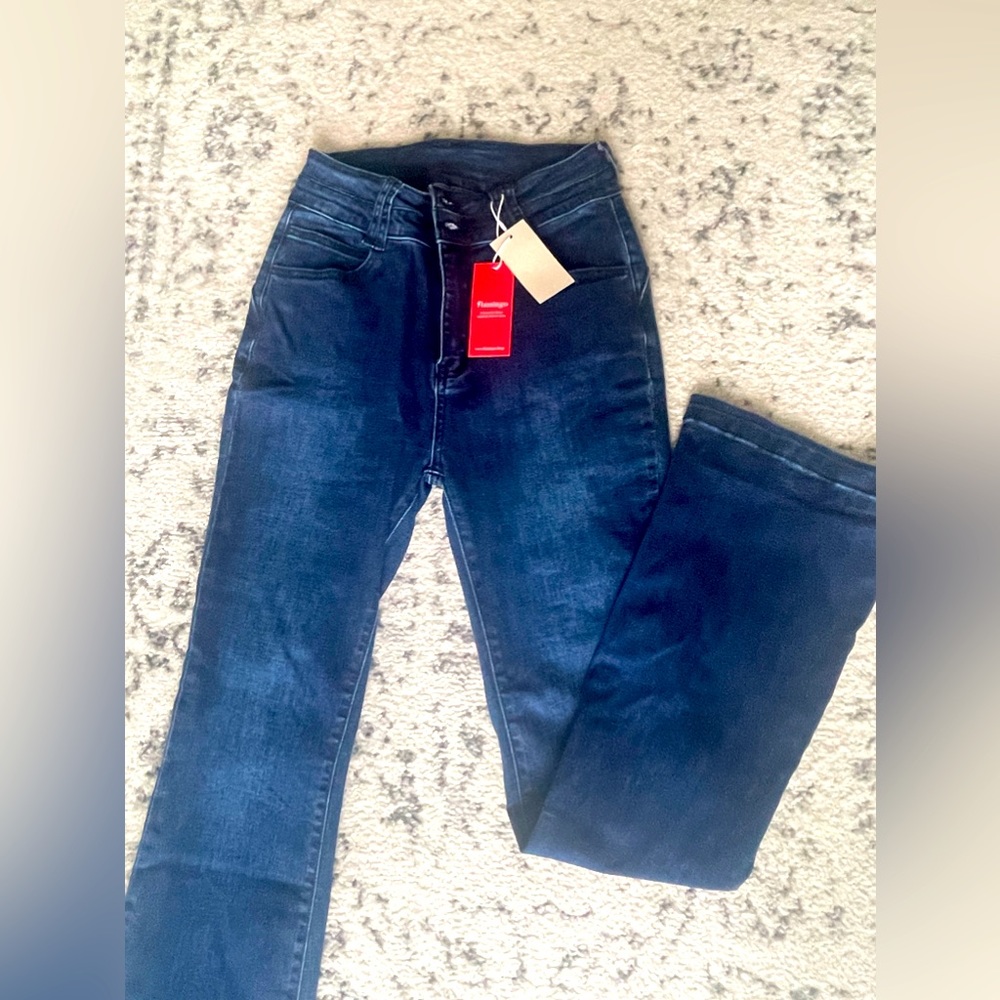 Dark flare jeans